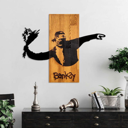 Freebox 3D Mixed Art Banksy 69x3x58cm