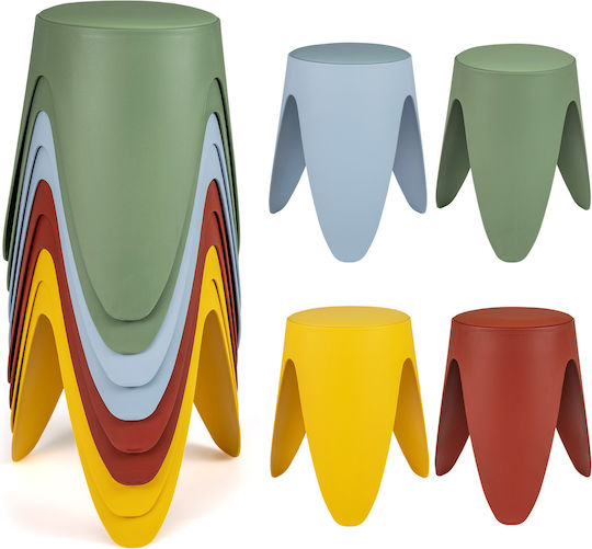 Living Room Stools with Storage Space Plastic Multicolour 39x46x39cm