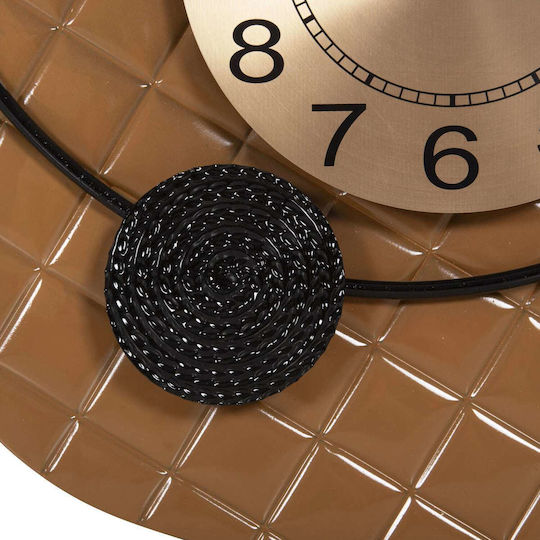 Metallic Gold Wall Clock 50x63cm