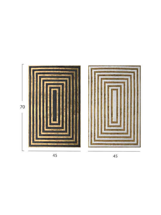Wall Painting 2 Pieces Fb94841 Printed Canvas 45x2.8 Thickness X70cm X2