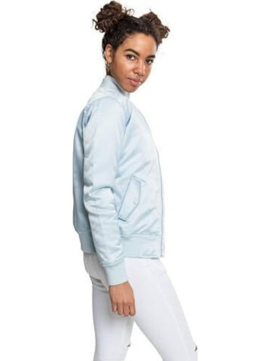 Κοντό Γυναικείο Bomber Jacket Γαλάζιο