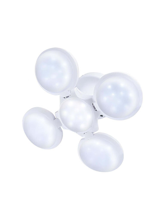 Avizar Lampă LED SMD 3W Design Fotbal USB Reîncărcabilă Solar Albă