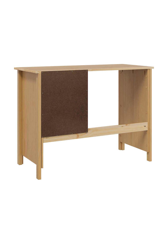 vidaXL Massivholz Schreibtisch Braune 100x45x74cm