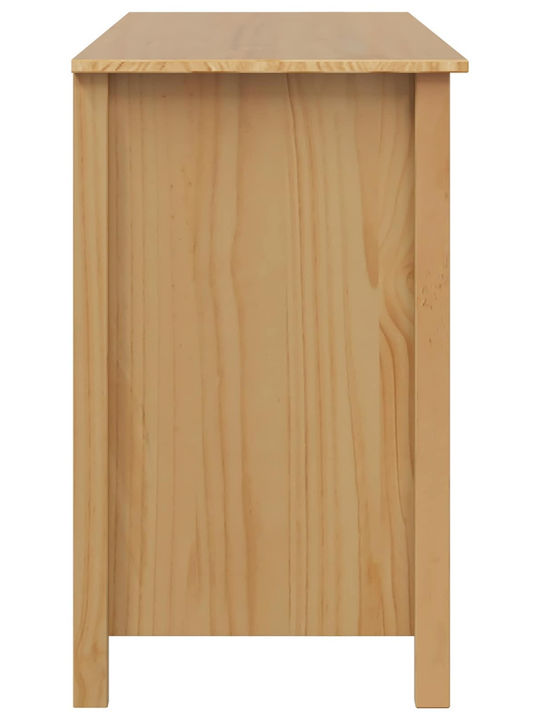 vidaXL Massivholz Schreibtisch Braune 100x45x74cm