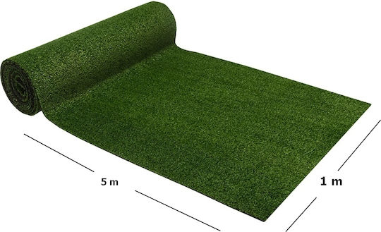 Gazon Artificial Natural în Rulou 1x5m și Înălțimea Ierbii 7mm în Culoare Bej