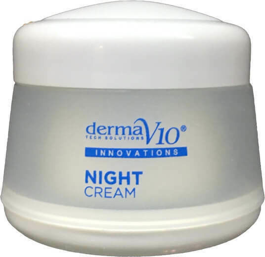Derma V10 Moisturizing Face Cream Night with Coenzyme Q10 50ml