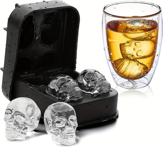 A Patra Formă Pentru Cuburi de Gheață Craniu 4th Ice Cubes Skull Molfs