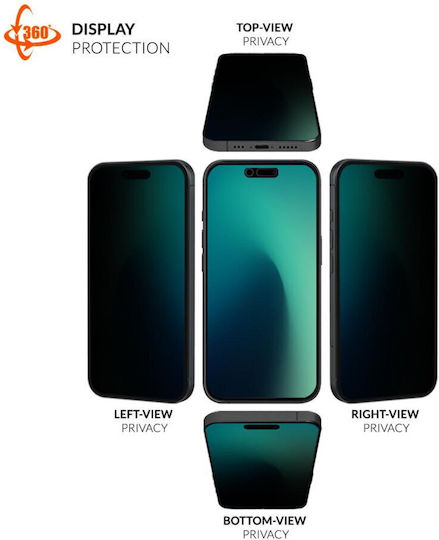 Eiger Datenschutz Glas Displayschutzfolie Mountain Edge 360 Grs iPhone 17 Pro Max 16 Pro Max Schwarz