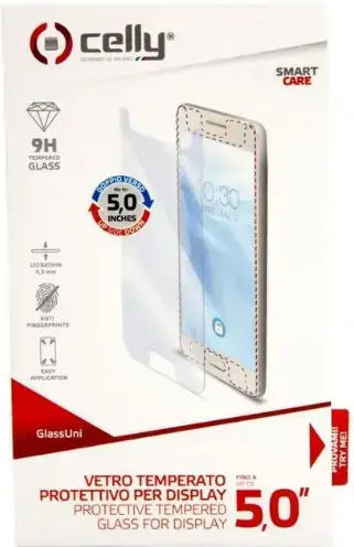 Celly Закалено стъкло (Универсален 4,5")