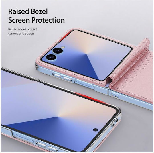 Dux Ducis Bril Книга Кожа Розов (Galaxy Z Flip7Realme 7 5G)
