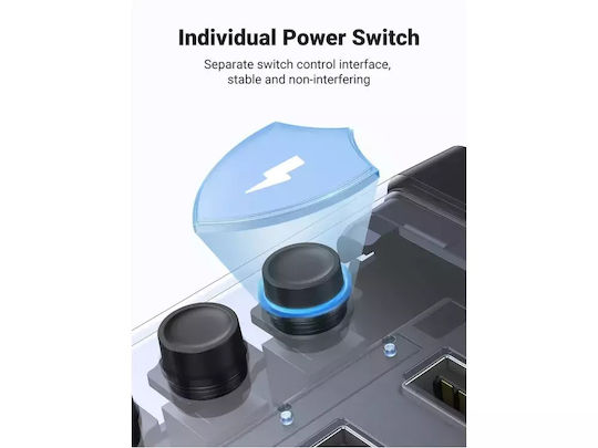 Ugreen Charging Stand with 7 USB-A Ports and Cable USB-C Power Delivery in Gray color (CM481)