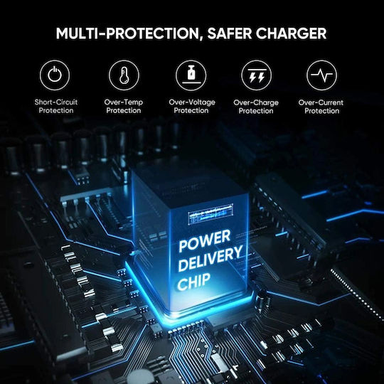 Ugreen Φορτιστής Χωρίς Καλώδιο με Θύρα USB-C 20W Power Delivery Λευκός (CD137)