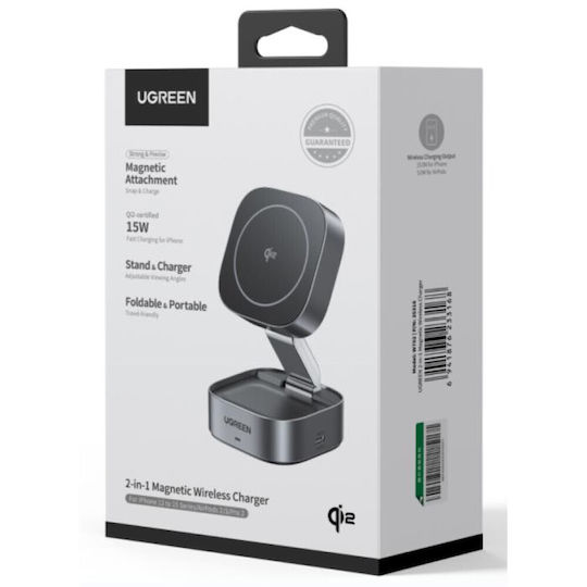 Ugreen Magsafe Charger With USB-C Output Port 15W Black W702