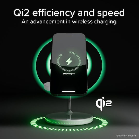 SBS Încărcător Wireless Qi2 15W Albς (WIR3IN1QI2MFI)