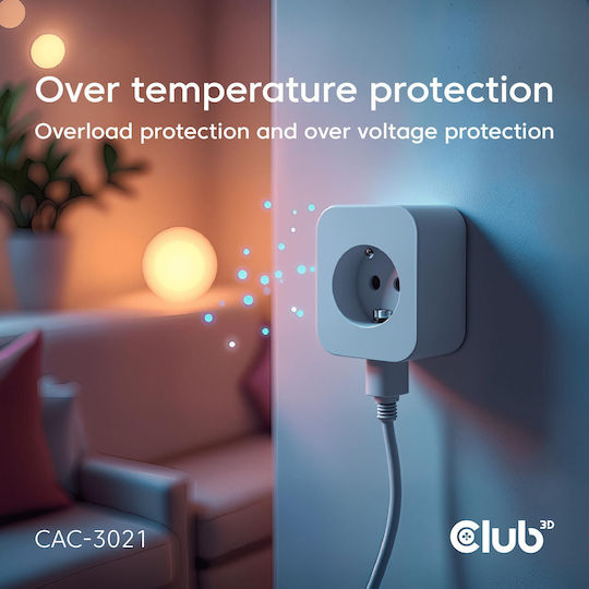 Club3D Зарядно без кабел с USB-C порт 30W Power Delivery Розов (CAC-3021)
