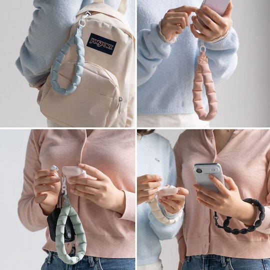 Ringke Holder & Puffer Handgelenkriemen für Handy Calm Schwarz