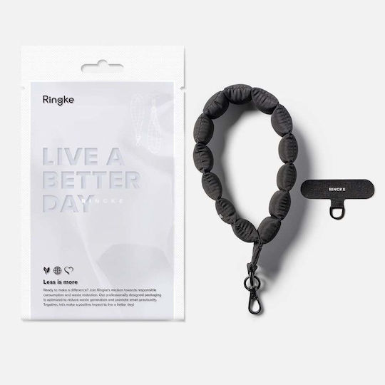 Ringke Holder & Puffer Handgelenkriemen für Handy Calm Schwarz