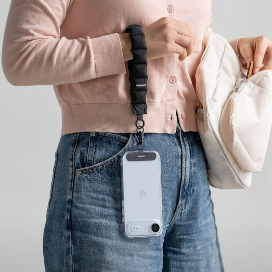 Ringke Holder & Puffer Handgelenkriemen für Handy Calm Schwarz