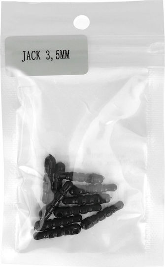 Dust Plug Jack 3,5mm Διακοσμητικό Θύρας 3.5mm Μαύρο