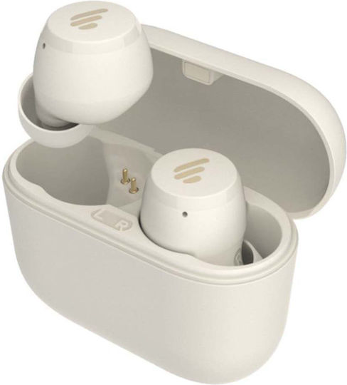 Edifier X3 Lite Earbud Bluetooth Handsfree Earphones with Sweat Resistance and Charging Case Ivory