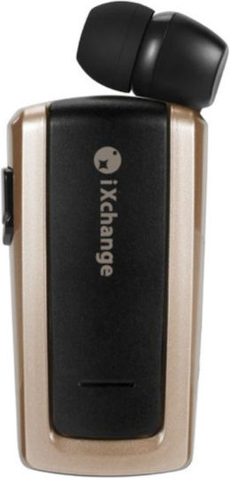 iXchange UA-25 In-ear Bluetooth Handsfree Ακουστικό Πέτου Χρυσό