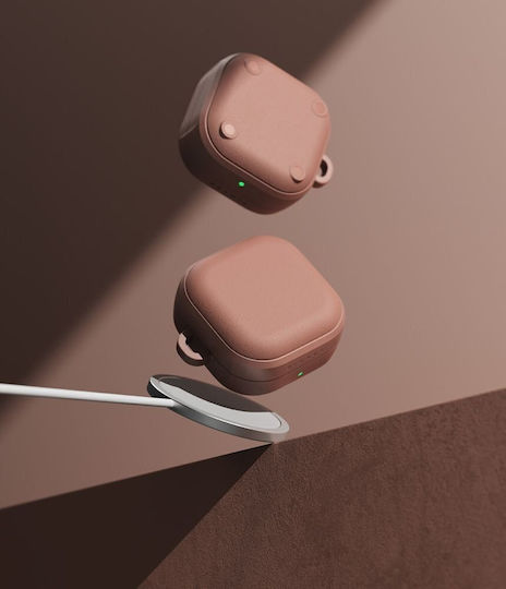 Ringke Silicone Case with Hook in Pink for Galaxy Buds4 / 4 Pro