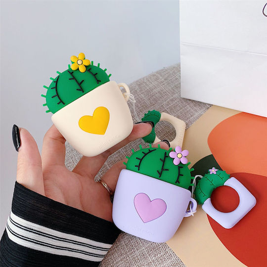 Lykl Cactus Silicone Case Yellow for Apple AirPods