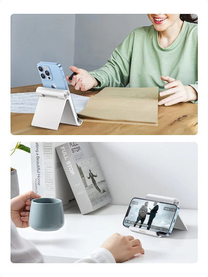 Ugreen Multi-Angle Desk Stand for Mobile Phone in White Colour