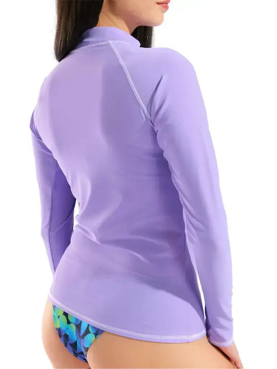 Arena Rash Vest Women Long Sleeve Sun Protection Shirt Purple