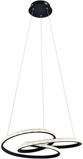 Viokef Berlin LED Κρεμαστό Φωτιστικό Μαύρο 52x520x120εκ.