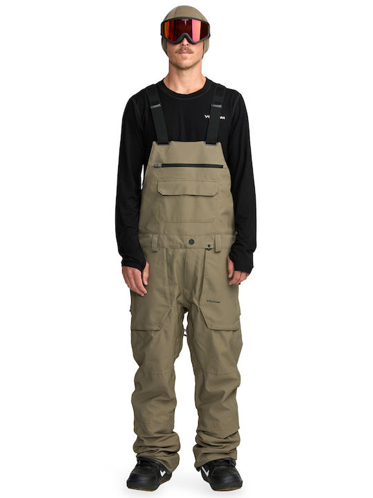 Volcom Roan G1352608-MIL Men's Dungarees for Ski & Snowboard Beige