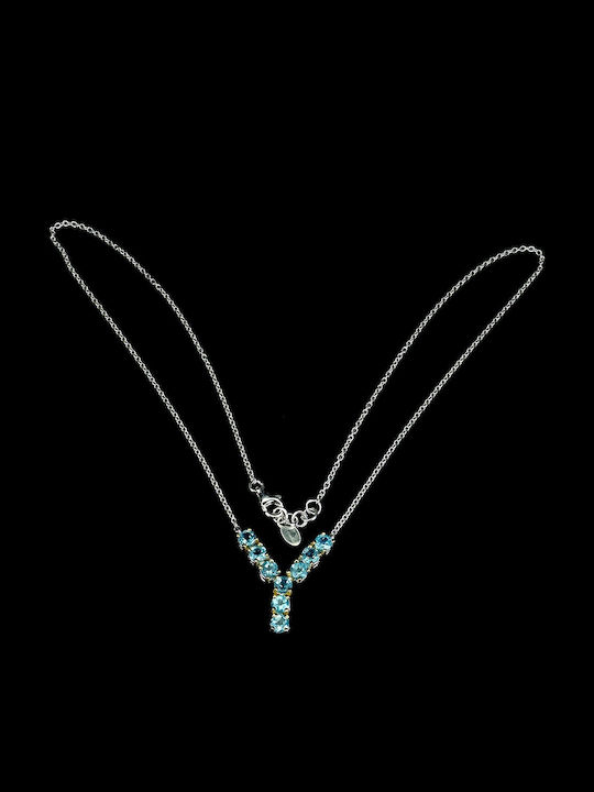 925 Silver Necklace Natural Neon Blue Apatites 925 Silver Necklace Natural Neon Blue Apatites