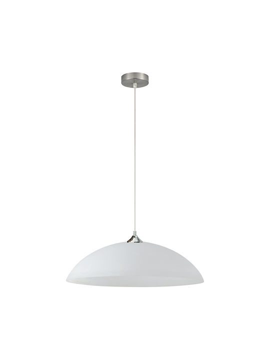 Home Lighting Emulse Висящо Осветително Тяло Бяло Камбанка с Цокъл E27 40x40см
