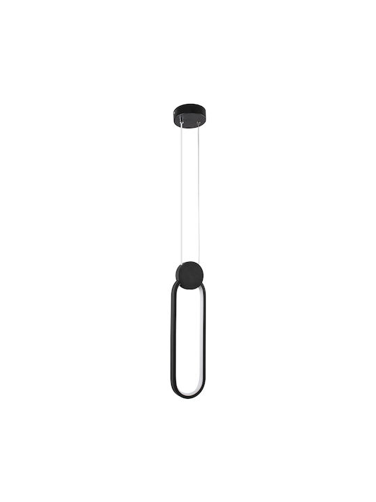 GloboStar Ildi Pendant Light Black 10x10x38cm