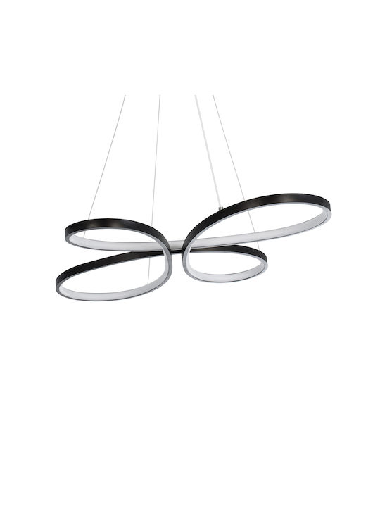 GloboStar Butterfly Pendant Light Black 71x52cm