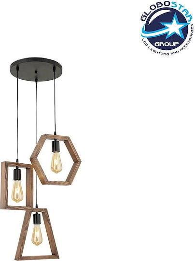 GloboStar Ember Κρεμαστό Φωτιστικό Μαύρο 35x40x70εκ. GloboStar Ember Κρεμαστό Φωτιστικό Μαύρο 35x40x70εκ.