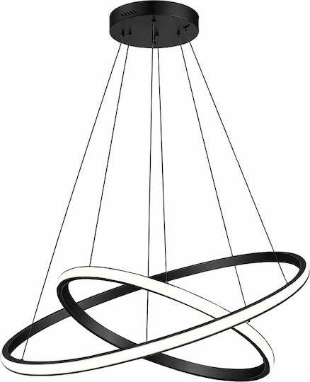Powertech LED Κρεμαστό Φωτιστικό Μαύρο 40x40x120εκ.