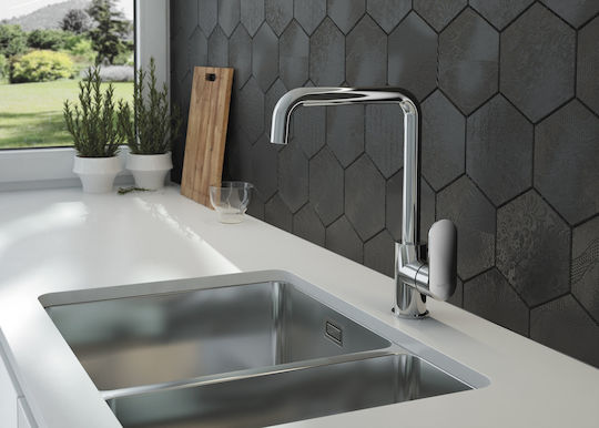 Deante Chiuvetă Sub Masă Inox Satinat cu Baterie M58xL44cm Gri