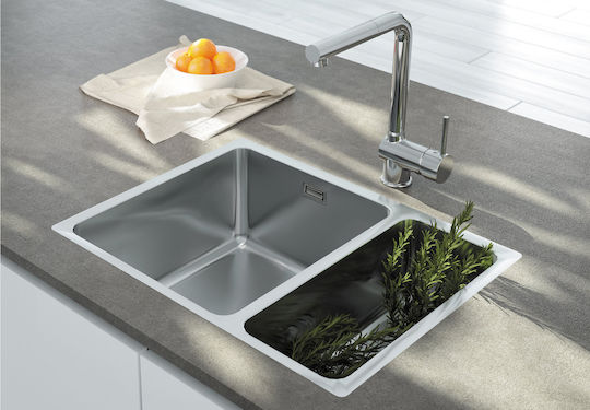 Deante Chiuvetă Sub Masă Inox Satinat cu Baterie M58xL44cm Gri