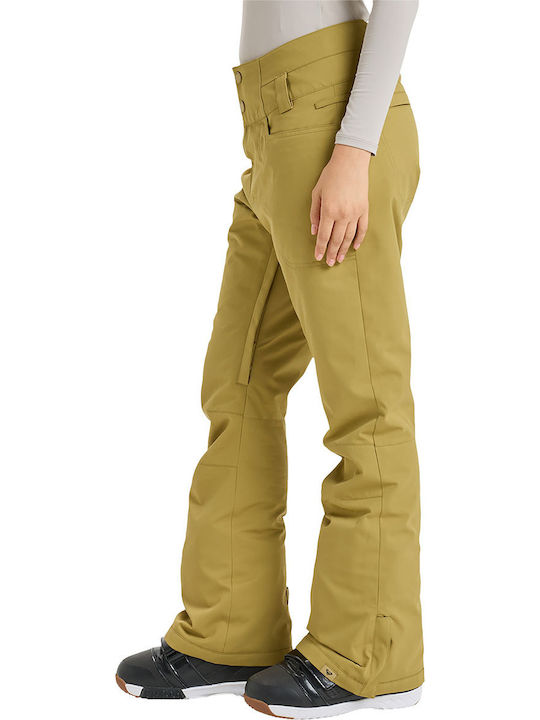 Roxy Diversion ERJTP03298-TMG0 Women's Trousers for Ski & Snowboard Beige