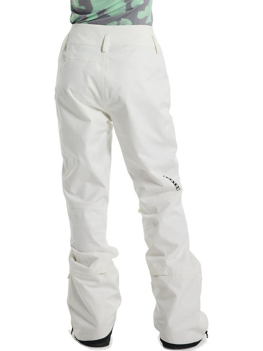 Burton 22076102100 Women's Trousers for Ski & Snowboard Soft Shell White