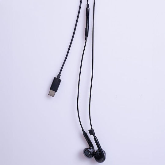 Maxlife In-ear Handsfree Headphones with Connector USB-C Black