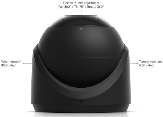 Ubiquiti G6 IP Κάμερα Παρακολούθησης 4K Αδιάβροχη