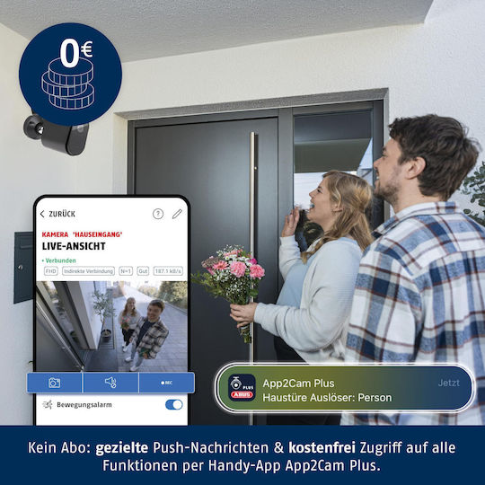 Abus PPIC54520B Überwachungskamera 4K Wasserdicht