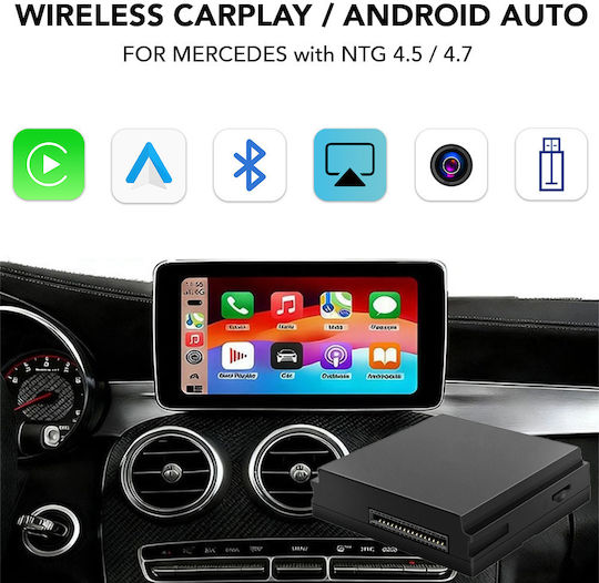 Digital Iq Bz 684f Cpaa Wireless Carplay Android Auto Box Mercedes Mod 2012-2015 Ntg 4.5/4.7 2 Cameras
