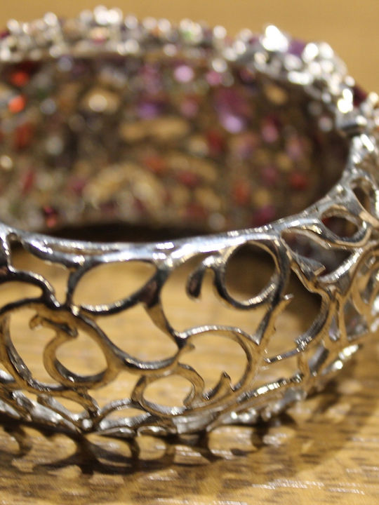 Bracelet Sapphires Tsavorites Amethysts Certificate