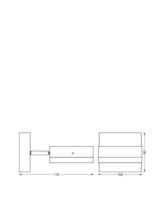 Ledvance Wandmontierte Außen-Deckenleuchte GX53 IP44