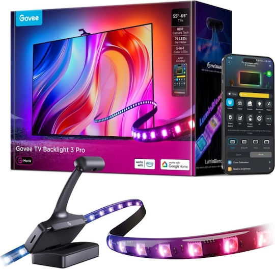 Govee Smart Ταινία LED Backlight 3 Pro Wi-Fi Τηλεόρασης RGBIC Φως 3.6m