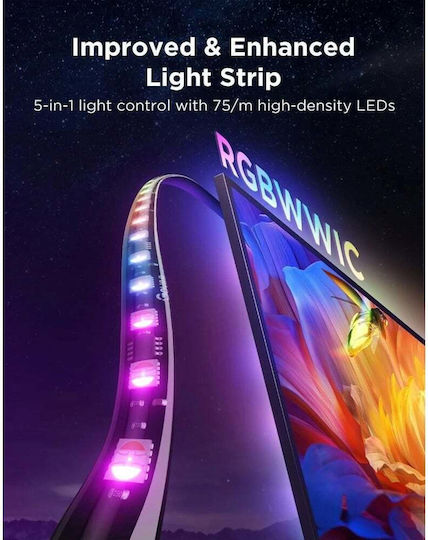 Govee Smart Ταινία LED Backlight 3 Pro Wi-Fi Τηλεόρασης RGBIC Φως 3.6m