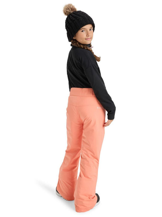 Roxy Snow Backyard ERGTP03059-NKN0 Kids Trousers for Ski & Snowboard Orange